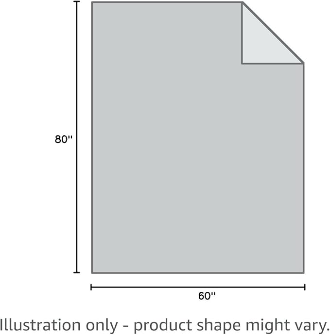 SOCHOW Flannel Fleece Blanket Twin Size, All Season Lightweight Super Soft Cozy Blanket for Bed or Couch, Grey, 60x80 inches