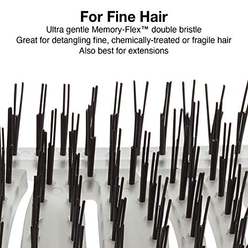 Olivia Garden iDetangle Hair Brush - Dual-Curve Shape, Adjusts Tension by Hair Type