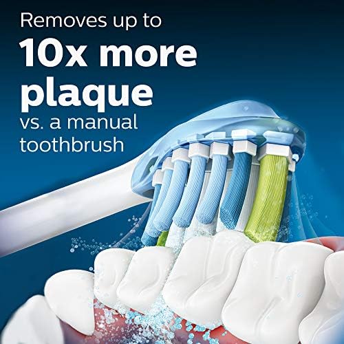Philips Sonicare Genuine C3 Premium Plaque Control Toothbrush Heads, One Year Supply, 4 Brush Heads, White, HX9044/65