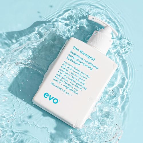 evo The Therapist Hydrating Conditioner - Hydrates, Strengthen and Softens Whilst Improving Shine - Protects Colour Treated Dry Hair, Helps to Detangle