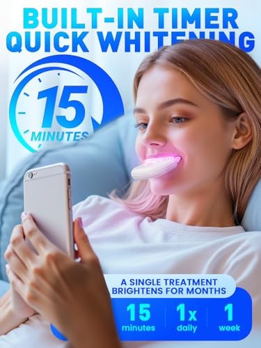 Teeth Whitening Kit for Sensitive Tooth: Professional Whitening Gel Pens Dental kit, 32X LED Light White Personal Care Products, 35% Carbamide Peroxide Whitener, Beauty Tools for Home (01_White)