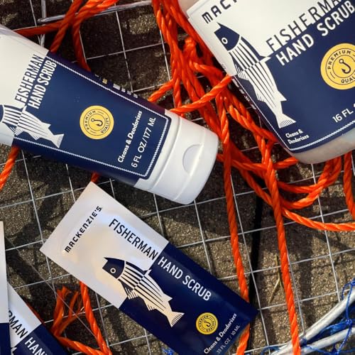 MacKenzie's Fisherman Hand Scrub - Gifts for Men - Gifts for Fisherman - Gifts for Cooks - Gifts for Gardeners - Cleansing & Deodorizing Hand Cleaner - 16 oz.