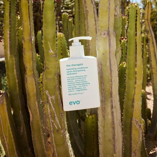 evo The Therapist Hydrating Conditioner - Hydrates, Strengthen and Softens Whilst Improving Shine - Protects Colour Treated Dry Hair, Helps to Detangle