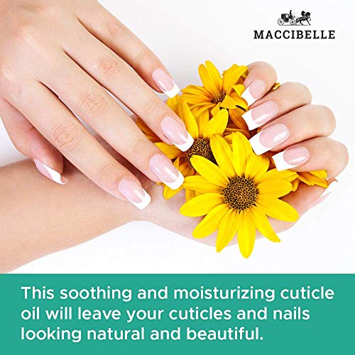 Maccibelle Cuticle Oil For Nails Refill size for Dry Cracked Cuticles (16 Ounce, Pineapple)