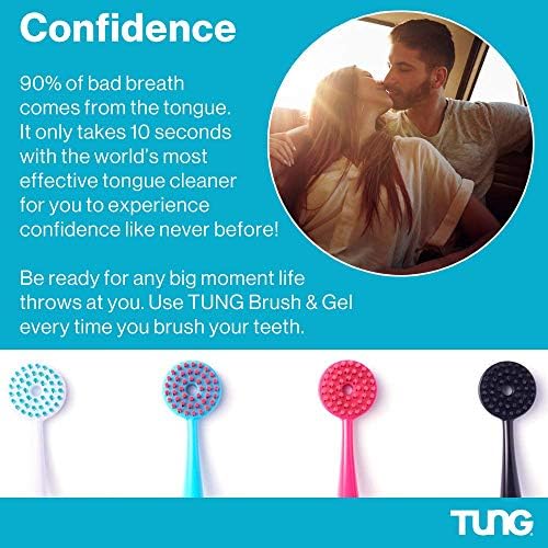 Tung Tongue Gel | Fresh Mint Tongue Cleaning Paste | Bad Breath and Halitosis | Mouth Odor Eliminator | Use with Tongue Brushes & Scrapers | Made in America (2 Pack)