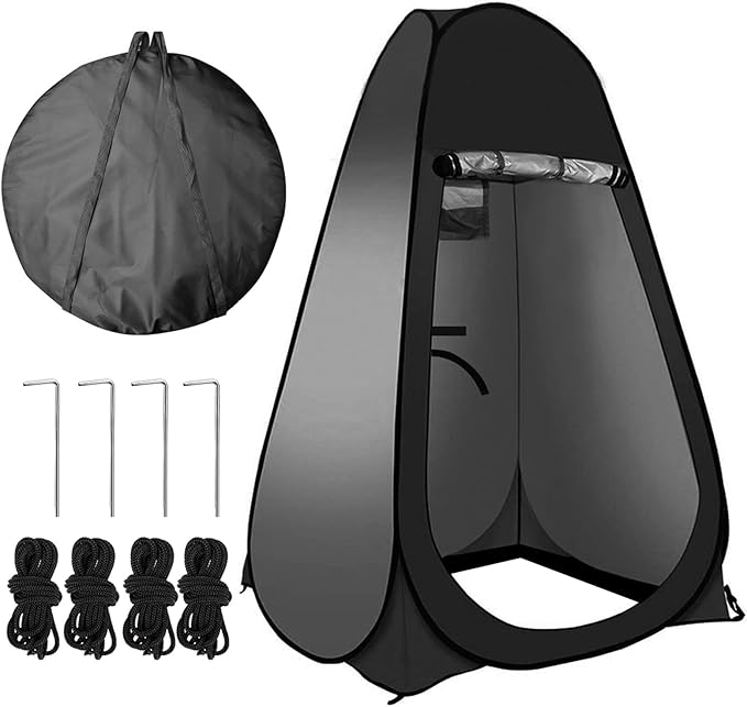 Pop Up Tent Upgrade Privacy Shower Tent Portable Outdoor Sun Shelter for Toilet Camping Biking Beach with Carry Bag