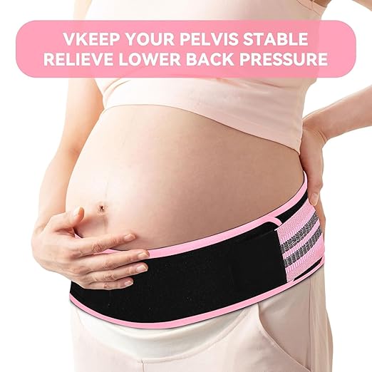 Sacroiliac SI Joint Hip Belt for Women Men-Alleviate Sciatica|Pelvic|Back|Lower Back Support, Pelvic Support Belt, Adjustable Lumbar Pain Relief, Trochanter Belt,Pink, XXL(Hip Size 63"- 71")