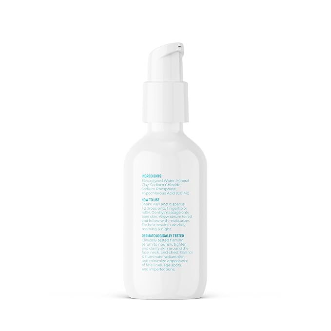 BRIOTECH Renew Serum, Hypochlorous Acid Mineral Gel, Soften Fine Line Appearance, Smooth Skin for Face, Neck, Chest, Spot Corrector, Soothe Redness, Vegan, 2 fl oz (2 Pack)