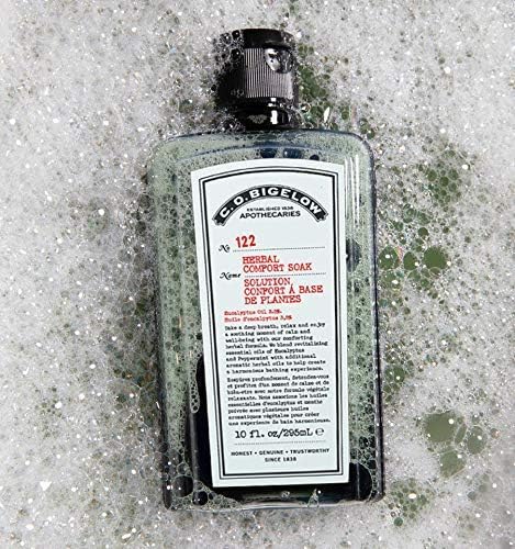C.O. Bigelow Herbal Comfort Soak (Cold and Flu Soak) Herbal Formula with Eucalyptus Oil, Peppermnint, Ginger, Echinacea, and Tea Tree Oil - No. 122, 10 fl oz