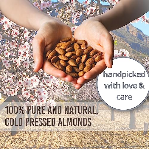 Sweet Almond Oil 33.8 Fl Oz - Pack of 2 x 16.9 Fl Oz - 100% Pure and Natural - Conditioning, Moisturizing & Nourishing - No Greasy Feel - A Natural Vit. E source