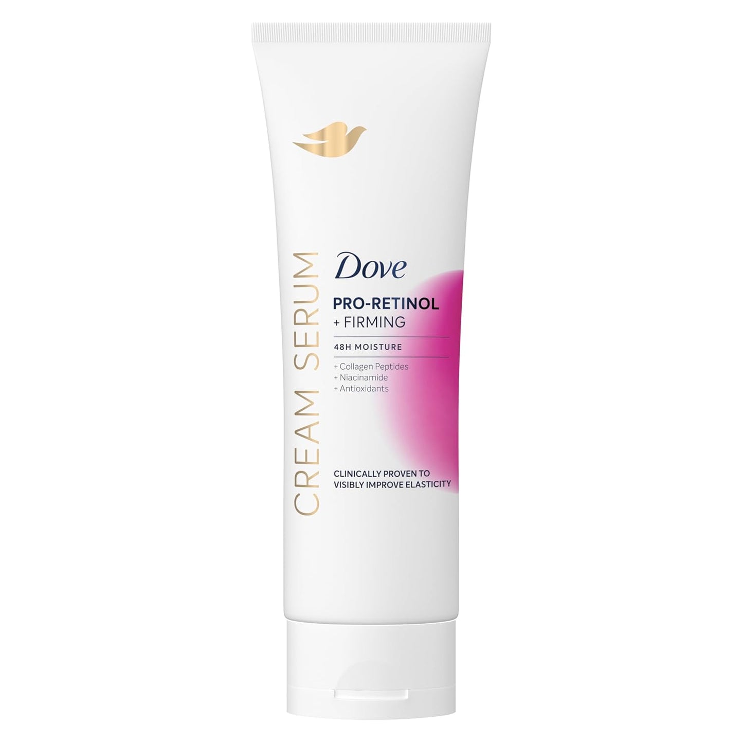 Dove Cream Serum Pro-Retinol + Firming for Elasticity and Firmness, with Collagen Peptides, Niacinamide and Antioxidants Lotion, 8 oz