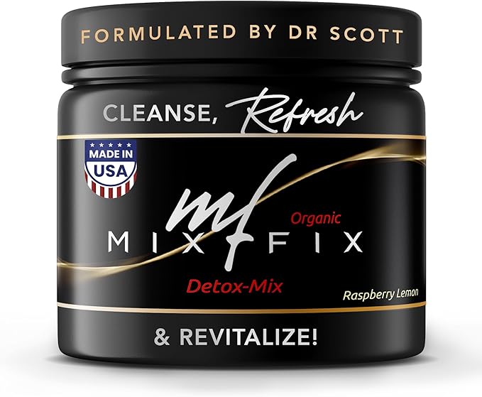 Full Spectrum Detox Powder - Natural Daily Cleanse for Digestive Health & Vitality - Plant Based Vegan Liver Cleanse Powder - Gently Supports Body Detoxification | Raspberry Lemon (30 Servings)