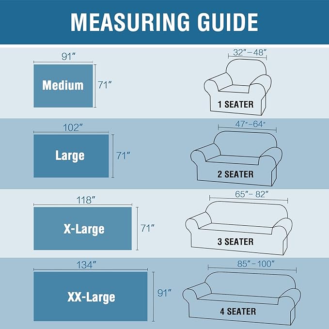 H.VERSAILTEX Reversible Sofa Cover Couch Cover for Dog Sofa Slipcover for Most Shape Sofa Furniture Protector with Tassels Sectional Couch Cover (XX-Large: 91" x 134", Dark Grey/White)