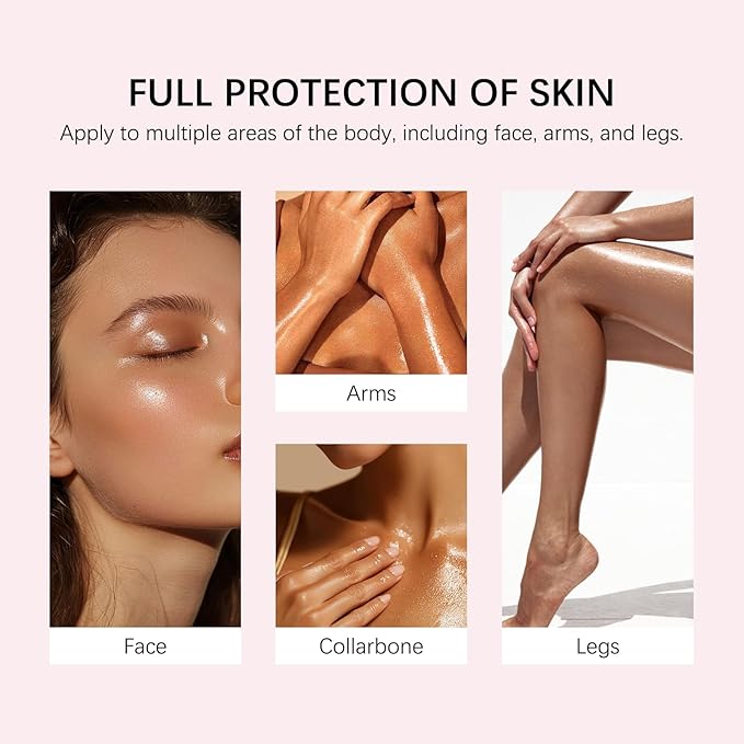 SPF Setting Spray for Face & Body - Sheer Sunscreen Mist SPF 50, Makeup-Friendly Setting Mist with Hydrating Glow, Reef-Safe & Non-Greasy for Beach, Wedding, Daily Wear (2)