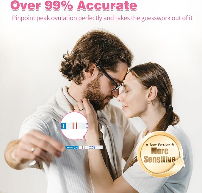 Ovulation Test Strips 40 and Pregnancy Tests 25, HEAL-CHECK Bulk Ovulation Predictor Kit for Women TTC, Over 99% Accuracy, Easy to Use at Home, Individually Wrapped, FSA HSA | 40LH+25HCG+65 Urine Cup