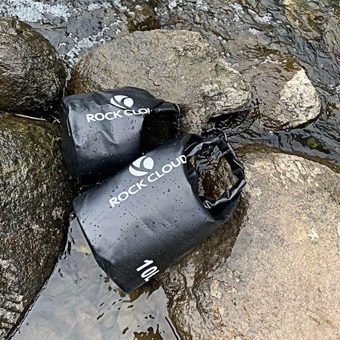 ROCK CLOUD Dry Bag Waterproof 20L Dry Sack for Kayaking Rafting Boating Beach Surfing Swimming Canoe Camping Hiking Fishing Ski, Yellow