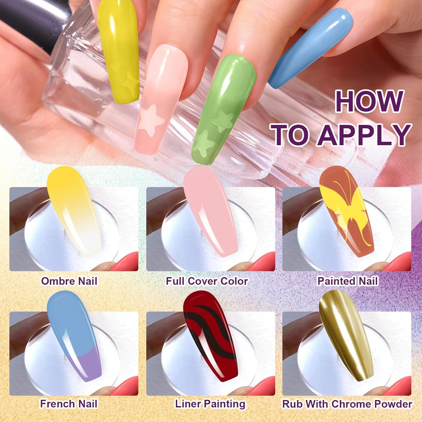 Gradient Painting Gel, 16 Ombre Gel Nail Polish with 100Pcs Nail Sponges &Tweezers for Pigment Pat Nails Almond Nude French Manicure Soak Off UV Long-lasting Palette VelvetSpectrum Studio