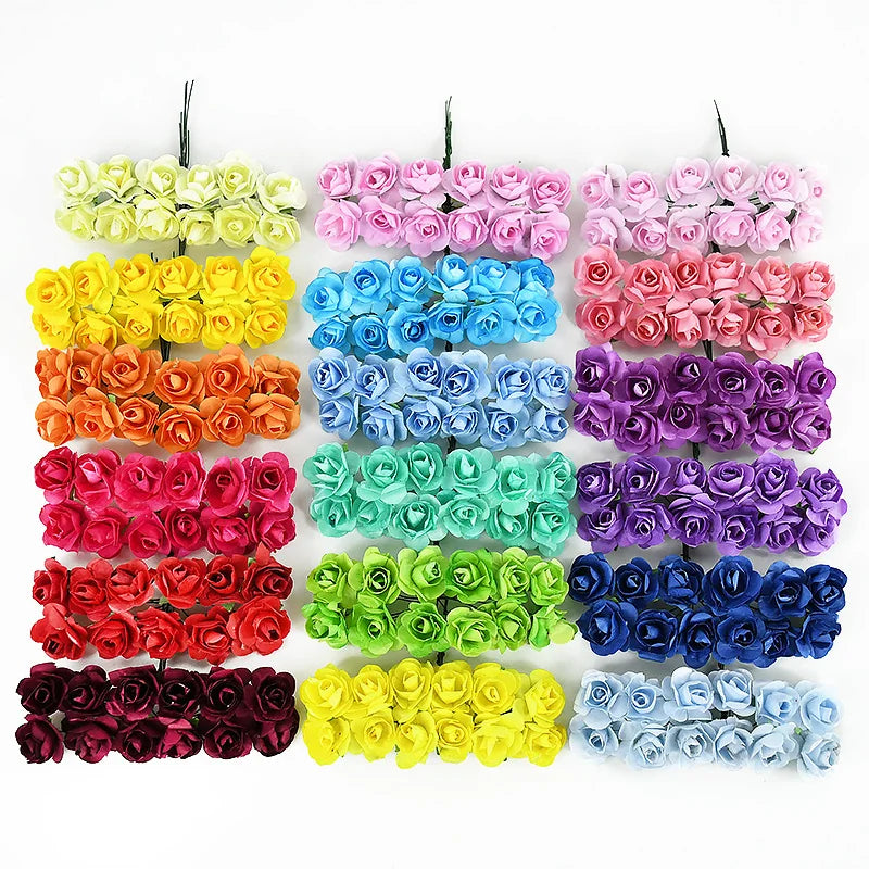144pcs Mini Paper Rose Bouquet
