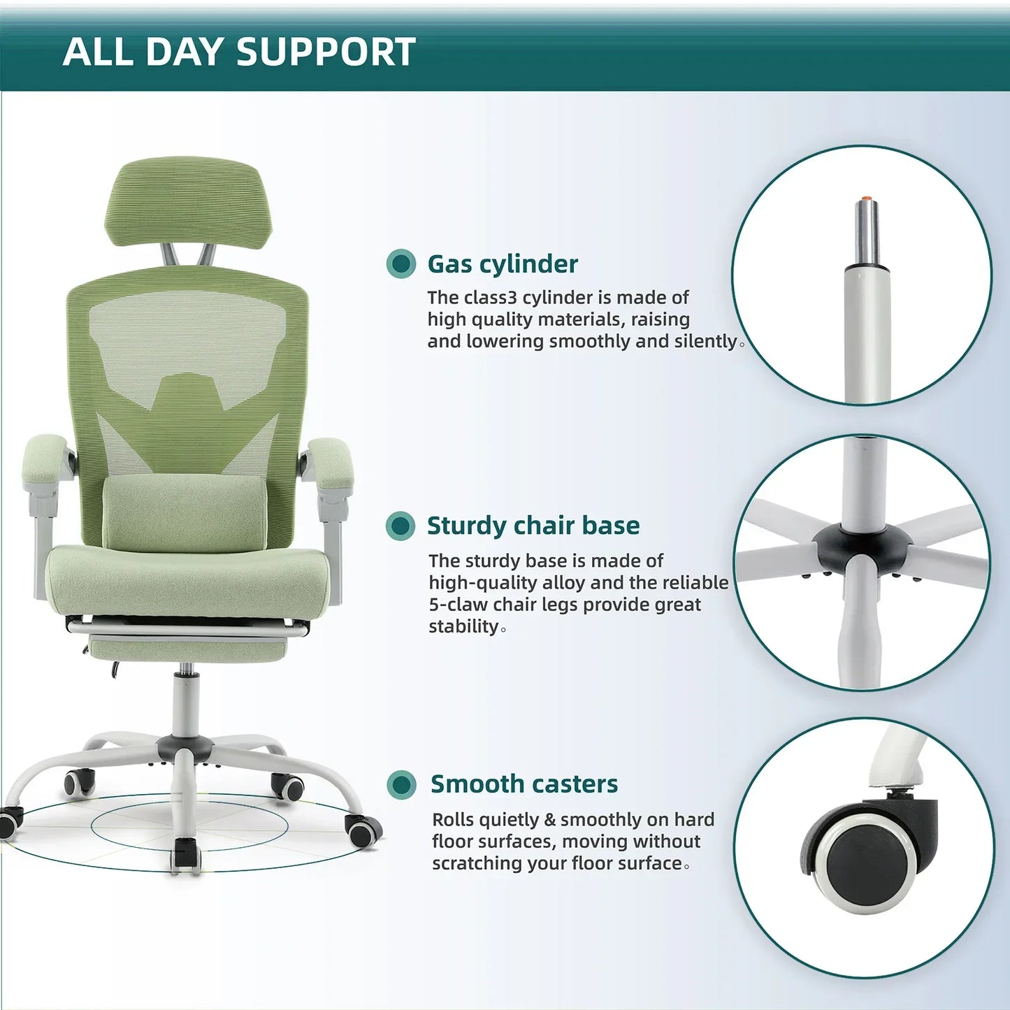 JHK Ergonomic Reclining Gaming Chair