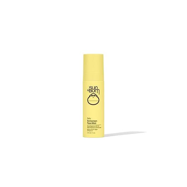 Sun Bum Skin Care SPF 30 Daily Sunscreen Mist - Vegan and Hawaii 104 Act Compliant (Made without Octinoxate & Oxybenzone) Broad Spectrum UVA/UVB Facial Spray with Vitamin E 2.5 oz