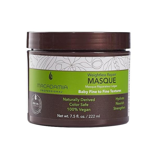 Macadamia Professional Hair Care Products Weightless Repair Masque - For Thin Fine Color-Safe, Cruelty-Free and 100% Vegan 7.5 Fl. Oz.