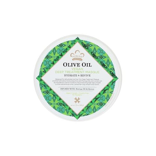 Olive Oil, Vegan Deep Treatment Masque, 12 oz (340 g), Nubian Heritage