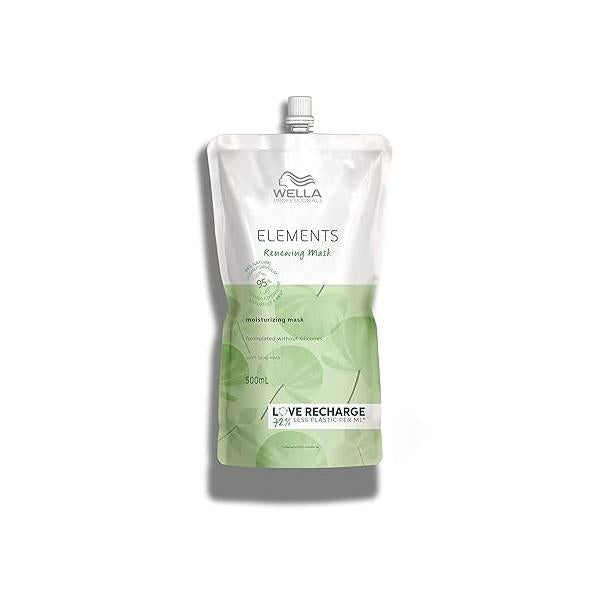 Wella Professionals Elements Silicone Free Renewing Moisturizing Hair Mask For All Types Normal to Oily Scalp Fl oz