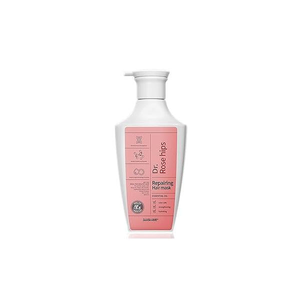 Rose Hair Mask for Dry Damaged Hair, Deep Conditioning, 16.9 Fl Oz