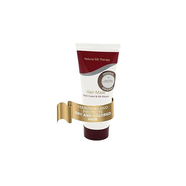 Mon Platin Professional Hair Mask, Black Caviar & Natural Silk Therapy, Deep Conditioning Mask for Dry, Colored Hair, 100ML