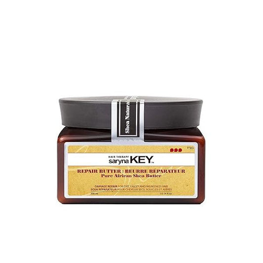 Saryna Key Damage Repair Treatment Butter Mask - African Shea for Dry Hair Rejuvenating Moisturizer with Natural Keratin and Vitamins A, E, F (300ml/10.14oz)