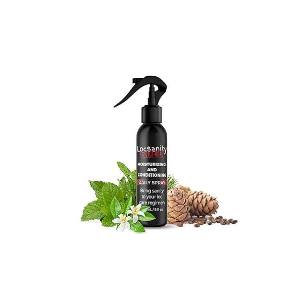 Locsanity BOLD Moisturizing Loc Spray - Natural Locs Care, Dreadlock Maintenance Hair Scalp Moisturizer, Conditioning for Dreads, Braids (8oz)