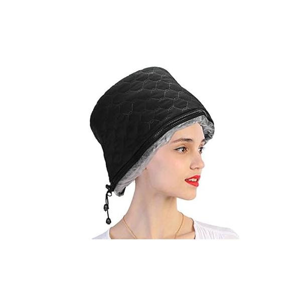 Hair Steamer, Thermal Heat, Deep Conditioning Black Scalp Treatment Spa Hot Head Care Electric for Home Use